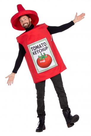 Tomato Ketchup Ketchupkostüm Tomaten One Size Straßenkarneval