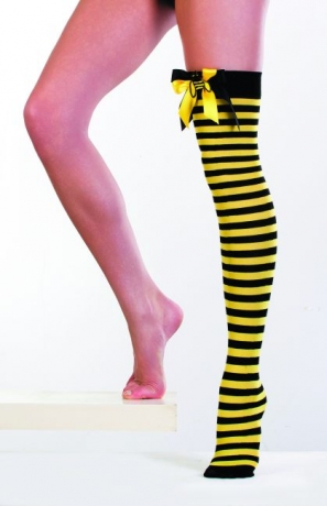 Zubehör Bienenkostüm Overknee Strümpfe Bienenstrümpfe Biene