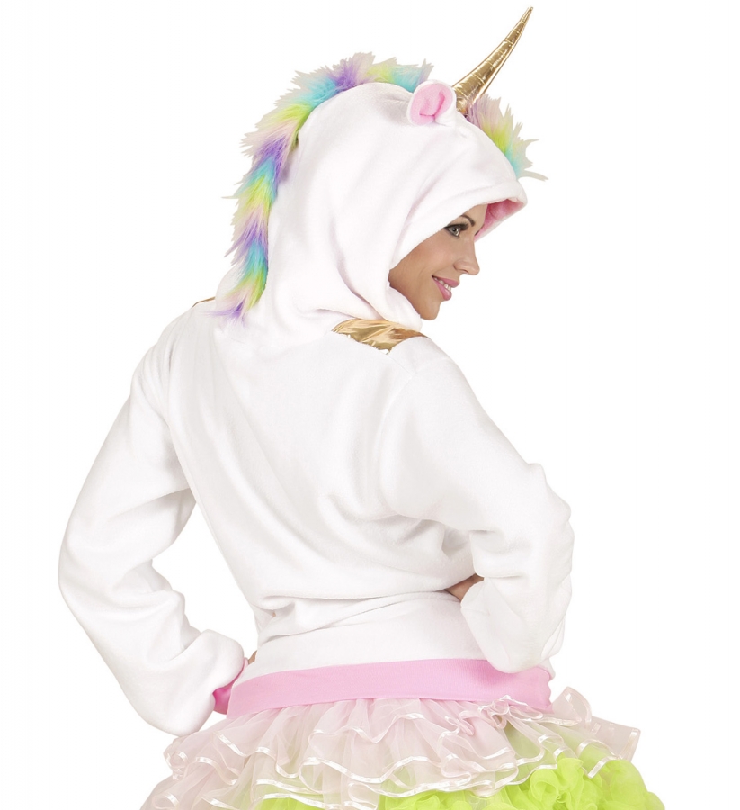 EINHORN DAMEN KOSTÜM & HORN # Karneval Märchen Unicorn Kleid & Haarreif Fee 0756 