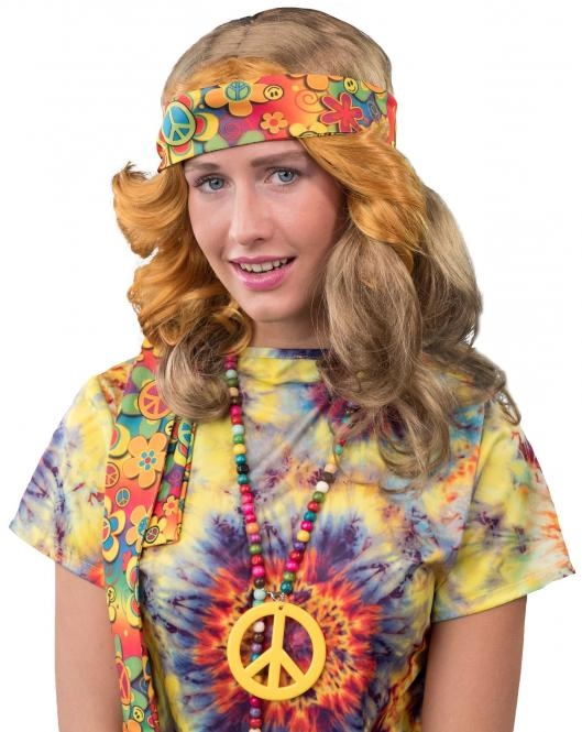 Buntes Hippie Stirnband Haarband retro 70er Jahre Party Karneval Fasching #9283