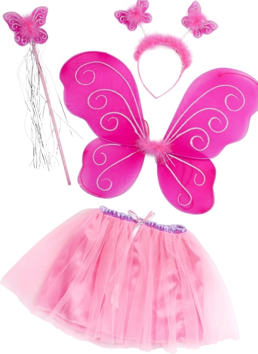 Rub Karneval Zubehör Diadem Schmetterling zum Prinzessin Kostüm 