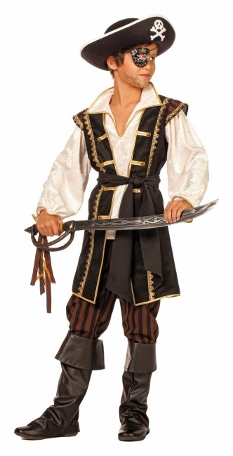 128-164 Piratenkostüm Fasching Seeräuber Pirat 12169113 Pirat Kostüm  2-tlg 