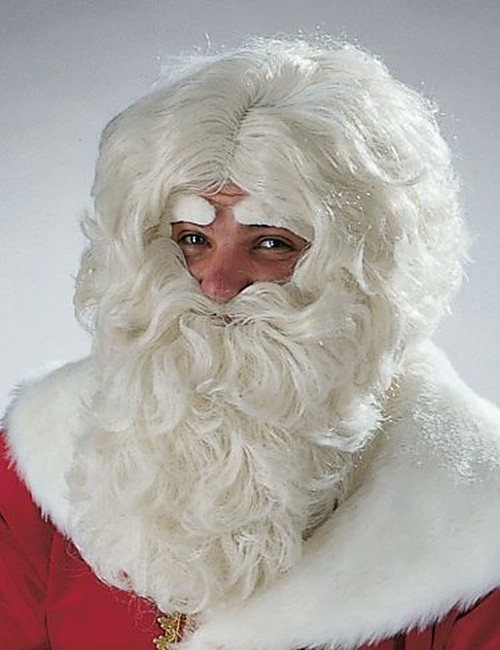 Nikolausbart Weihnachtsmannbart Nikolaus Weihnachtsmann Bart Santa Claus Kostüm 