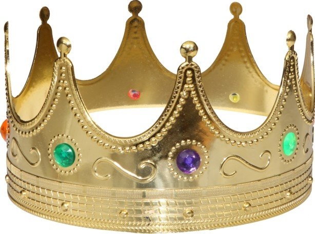 1 Stück Aufblasbare Krone Königskrone Kronen Kaiserkrone Fasching Karneval gold