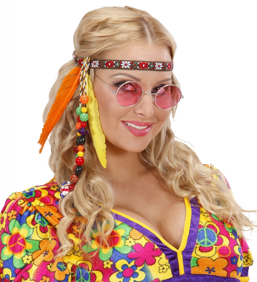 Kopfband Haarband zum Hippie Kostüm an Karneval Fasching 