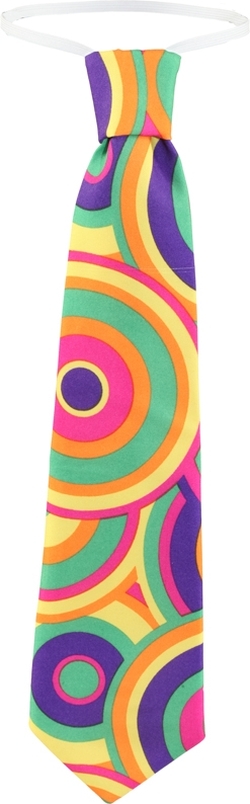 Hippie Party Krawatte 70er Jahre Flower Power Verschiedene Farben