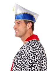 Narrenkappe Prinzenmütze Komiteemütze Schiffchen blau oder rot