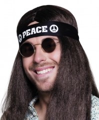 Peace Hippie Kopfband Hippiestirnband Mottoparty Karneval