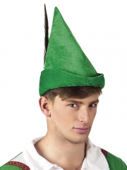 König der Diebe grüner Hut Jägerhut Robin Hut mit Feder