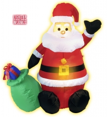 122cm großer aufblasbarer Weihnachtsmann Nikolaus Innen Dekoration Figur