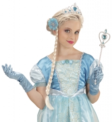 Set Prinzessin Fee Zubehör Frozen Diadem Zopf Handschuhe Prinzessinnenstab