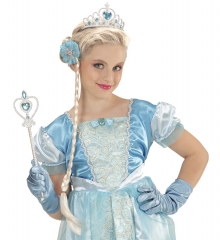 Set Prinzessin Fee Zubehör Frozen Diadem Zopf Handschuhe Prinzessinnenstab