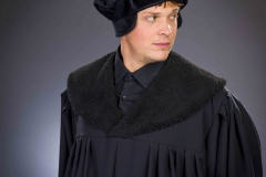 Mittelalter Gelehrter Martin Luther Kostüm + Barett Made in Germany