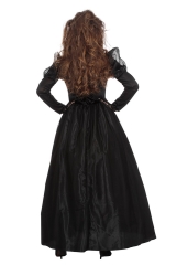 Dark Princess Halloweenkostüm Vampirin Skelett Geisterkleid