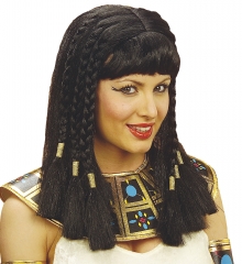 Cleopatra Kleopatraperücke + Paillettenstirnband Ägypterin Aphrodite