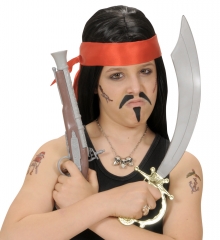 Pirat Piratenschminke Piratentttoos Make-up Karnevalsschminke