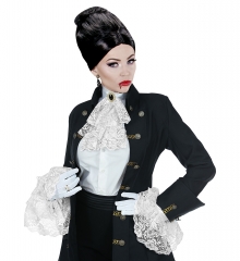 Spitzenjabot Jabot Manschetten Spitzenärmel Handschuhe Mittelalter