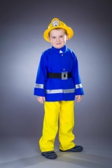 Feuerwehrmann Kinderfeuerwehr-Kostüm Feuerwehrkostüm + Feuerwehrhelm