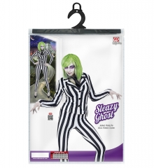 Beetlejuice Ghost Geist Horrorclown Halloweenkostüm Lottergeist