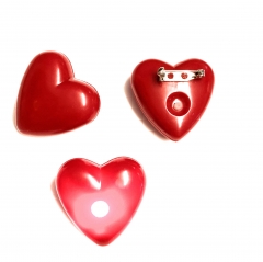 10x Blinkendes Herz Herz-Brosche Love Junggesellinenabschied