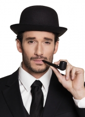 Pfeife Pfeifenattrappe schwarz Opa Großvater Kapitän Detektiv