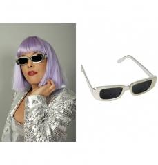 Space Spacewoman Galaxia Folienperücke mit silber Brille Roboter