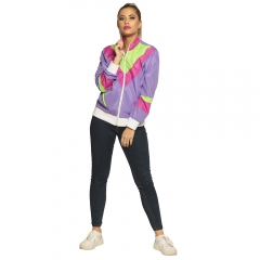 80er Jahre Retro Look Joggingjacke Sportjacke Damen Herren