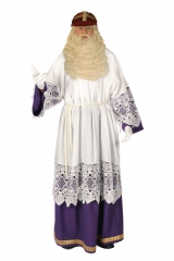 Sankt Nikolaus Bischof Unterkleid weiß / violett