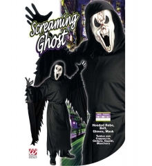 Screaming Ghost Geisterkostüm Gespensterkostüm mit Maske