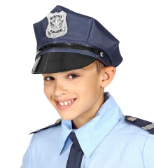 Polizeimütze Kinder Kinderpolizei größenverstellbar Polizeikostüm