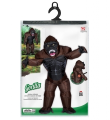 Gorilla Gorillakostüm Affe Affenkostüm aufblasbar Junggesellenabschied