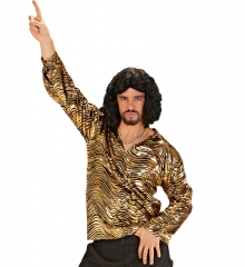 Partyhemd Tigerhemd gold oder silber Discoshirt Discofever