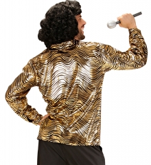 Partyhemd Tigerhemd gold oder silber Discoshirt Discofever