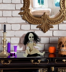 Schaurige Gruselpuppe Horror Puppe Halloween Dekoration