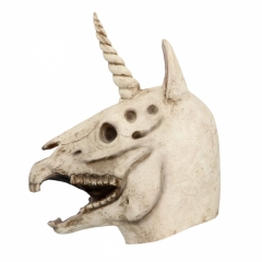 Skelettmaske Einhorn Pferdekopf Pferdeschädel Halloweenmaske Totenkopf Horrormaske