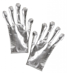 Silberne Handschuhe Alien Space Raumschiff Außerirdische