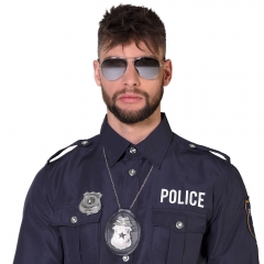Polizei Polizei-Set Polizeibrille 3 teiliges Polizeizubehör