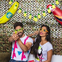 Aufblasbarer Papagei Partydekoration Strandparty Cocktailparty Sonne Strand Meer