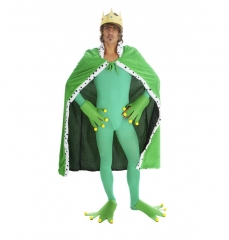 Frosch Froschkönig Set Froschumhang grüner Umhang mit Hände und Füße Prinz
