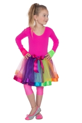 Petticoat Tütü Tutu Kinder bunt Regenbogenfarben Kindertanz Ballett