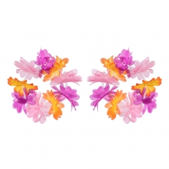 Bastrock Hawaii Set Kiki Blütenkette Poolparty Blumenschmuck