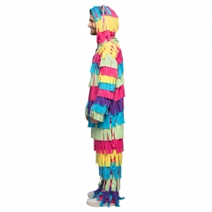 Pinata Kostüm für Erwachsene Jumpsuit mit Kapuze das etwas andere Kostüm
