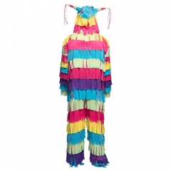 Pinata Kostüm für Erwachsene Jumpsuit mit Kapuze das etwas andere Kostüm