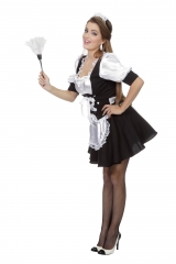 Zimmermädchen Roomservice Hotelmädchen Kleid Kostüm schwarz/weiß