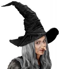 Hexenhut Hexe Wizard Zauberer schwarz tolle Optik