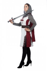 Ritterin Templar Knight Mittelalter Damen Ritter Kostüm Burgfest