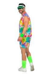 Dreiteiliges Party Out-Fit Festival Pride dude neon 80er Jahre