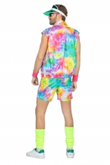Dreiteiliges Party Out-Fit Festival Pride dude neon 80er Jahre