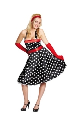50er Jahre Kleid Rockabilly Ballonkleid Faschingskostüm Damenkleid Par