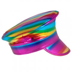 Mütze Kappe Kapitän Rainbow Regenbogen Pride Festival